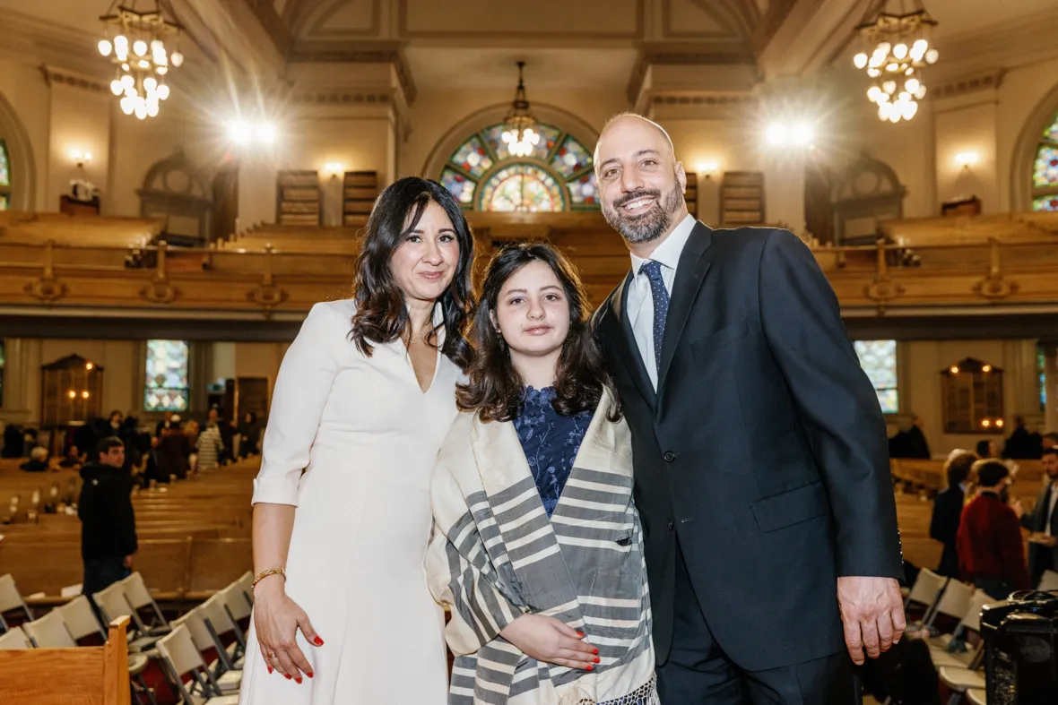 Bat Mitzvah family portrait